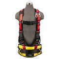 Safewaze Oil & Gas Full Body Harness: 1D, Derrick Belt, QC Chest, FD, TB Legs FS77635-OD